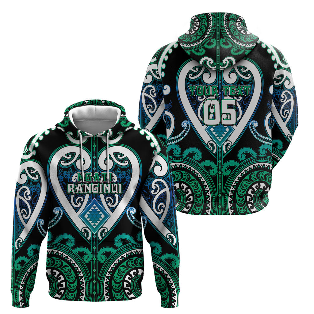 Custom Aotearoa Ngati Ranginui Hoodie Maori Tribal Pattern