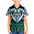 Custom Aotearoa Ngati Ranginui Kid Hawaiian Shirt Maori Tribal Pattern