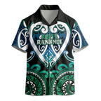 Custom Aotearoa Ngati Ranginui Kid Hawaiian Shirt Maori Tribal Pattern