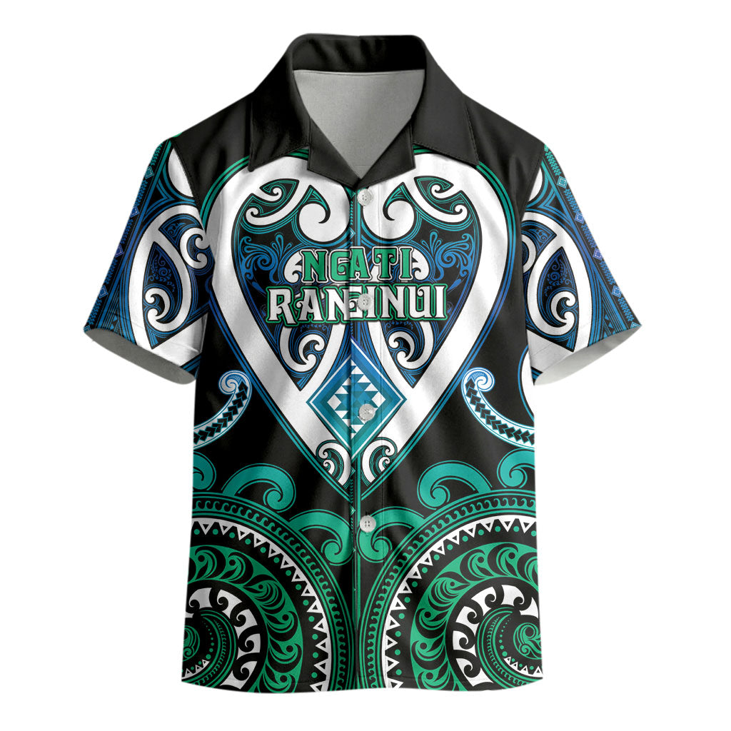 Custom Aotearoa Ngati Ranginui Kid Hawaiian Shirt Maori Tribal Pattern