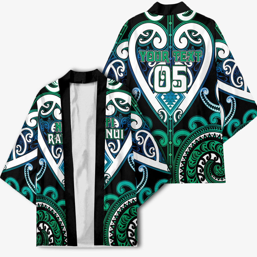Custom Aotearoa Ngati Ranginui Kimono Maori Tribal Pattern