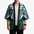 Custom Aotearoa Ngati Ranginui Kimono Maori Tribal Pattern