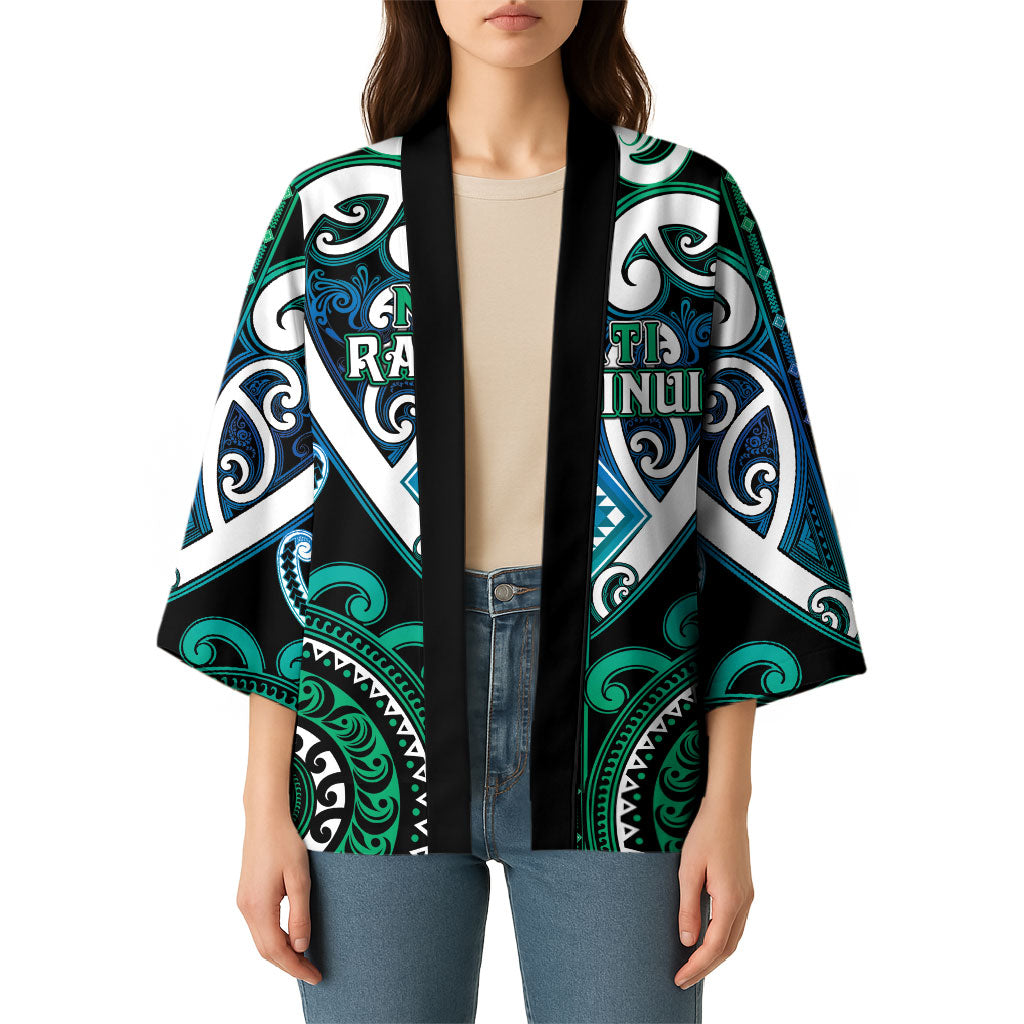 Custom Aotearoa Ngati Ranginui Kimono Maori Tribal Pattern