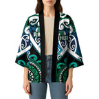 Custom Aotearoa Ngati Ranginui Kimono Maori Tribal Pattern
