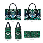 Aotearoa Ngati Ranginui Leather Bag Maori Tribal Pattern