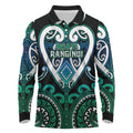 Custom Aotearoa Ngati Ranginui Long Sleeve Polo Shirt Maori Tribal Pattern