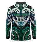 Custom Aotearoa Ngati Ranginui Long Sleeve Polo Shirt Maori Tribal Pattern