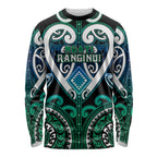 Custom Aotearoa Ngati Ranginui Long Sleeve Shirt Maori Tribal Pattern