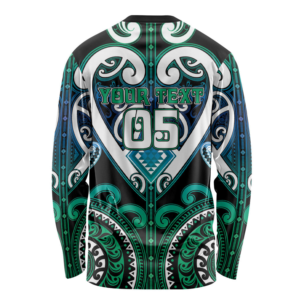 Custom Aotearoa Ngati Ranginui Long Sleeve Shirt Maori Tribal Pattern