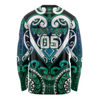 Custom Aotearoa Ngati Ranginui Long Sleeve Shirt Maori Tribal Pattern