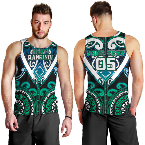 Custom Aotearoa Ngati Ranginui Men Tank Top Maori Tribal Pattern