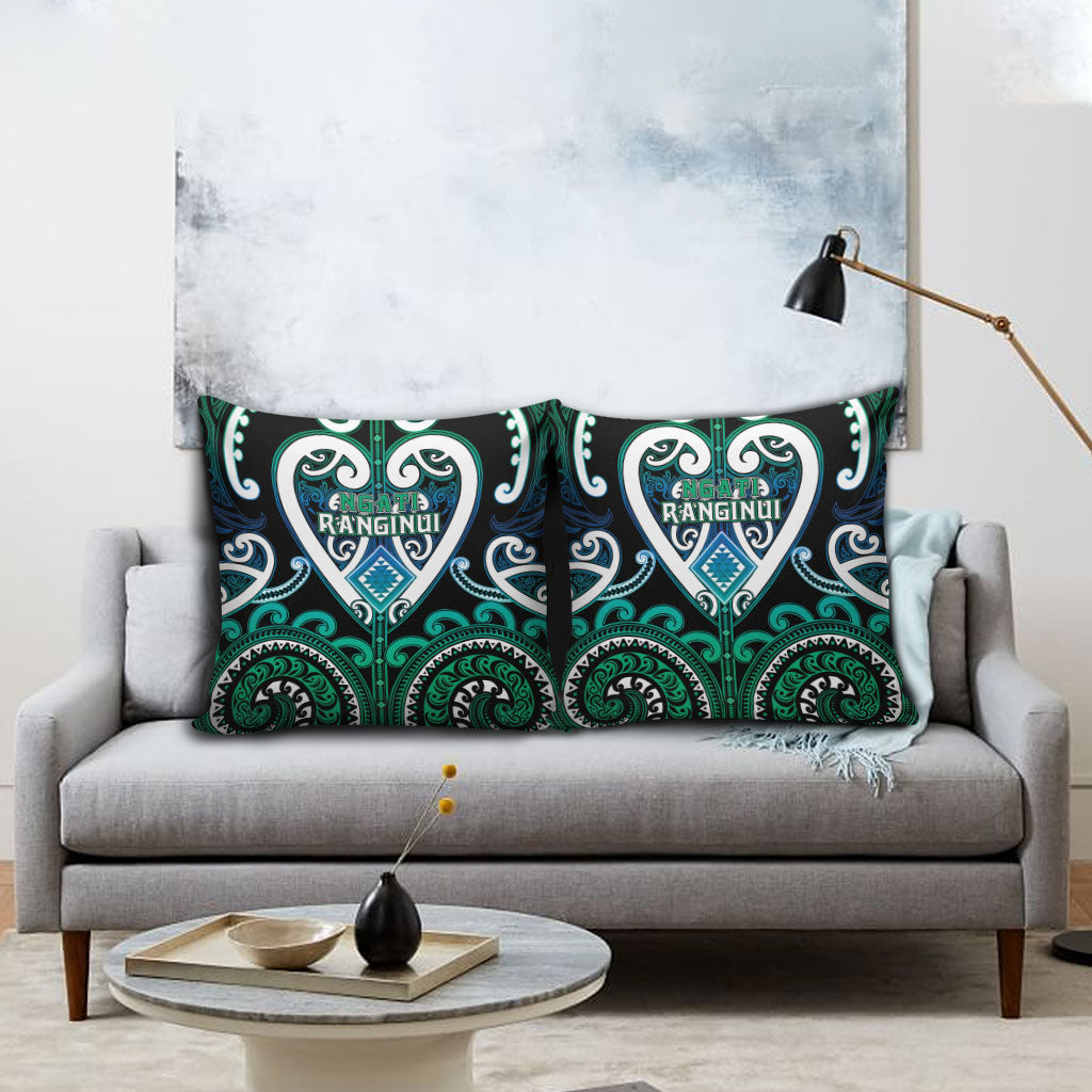 Aotearoa Ngati Ranginui Pillow Cover Maori Tribal Pattern