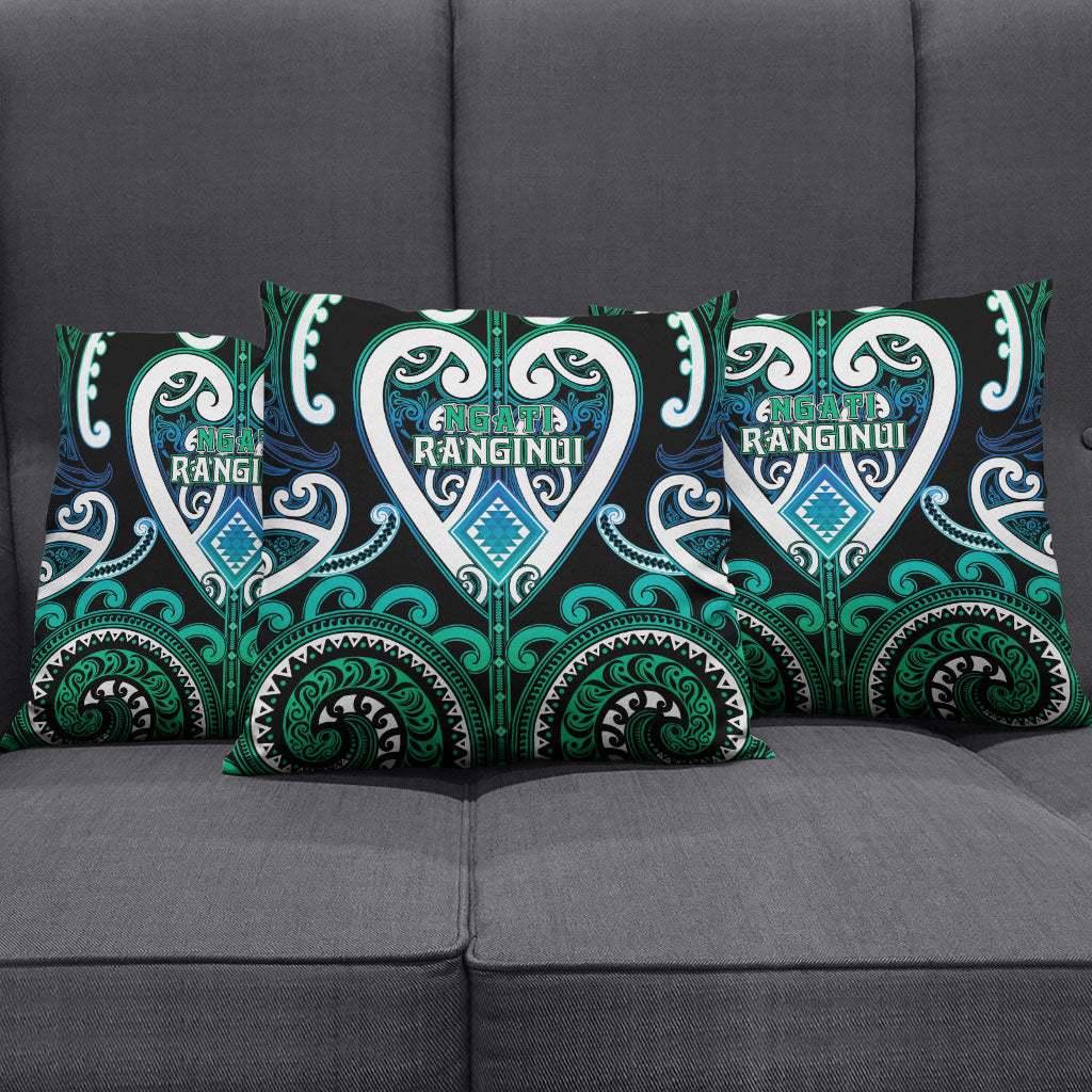 Aotearoa Ngati Ranginui Pillow Cover Maori Tribal Pattern