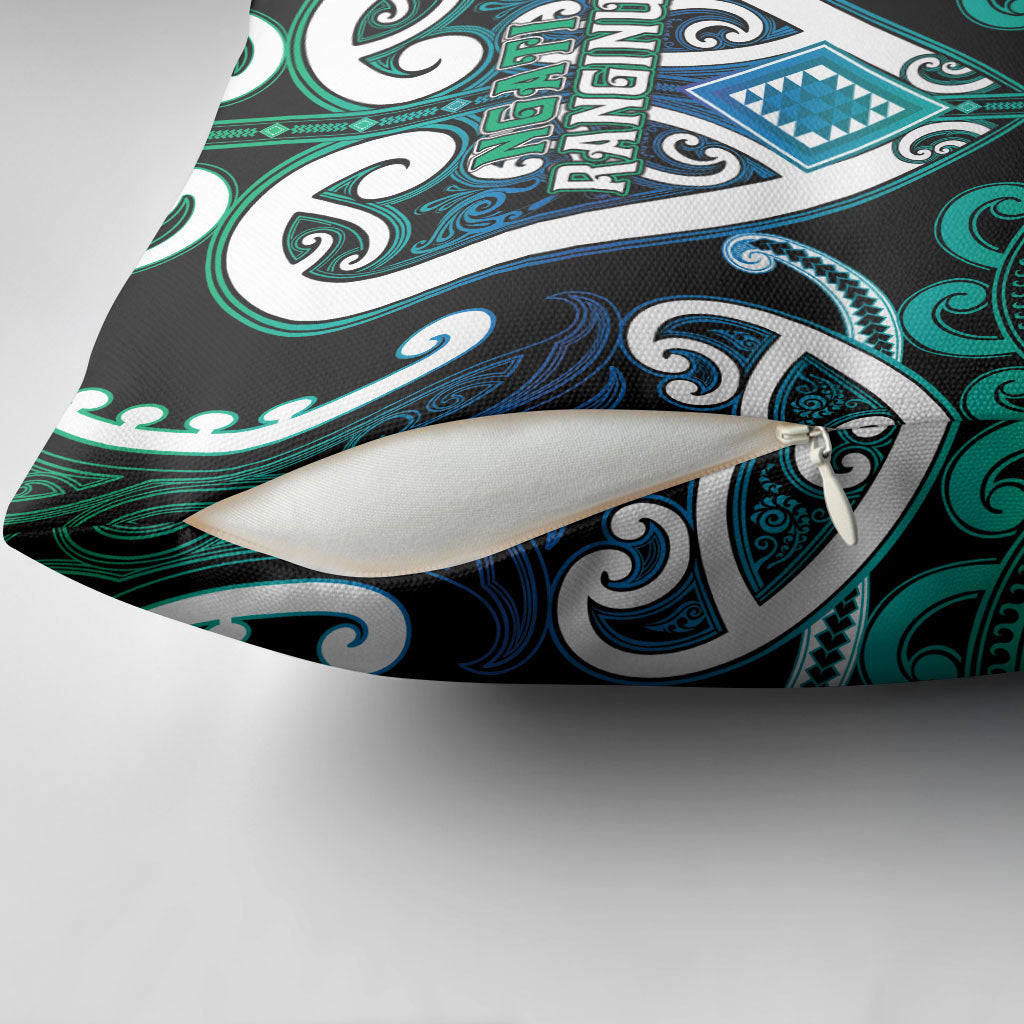 Aotearoa Ngati Ranginui Pillow Cover Maori Tribal Pattern