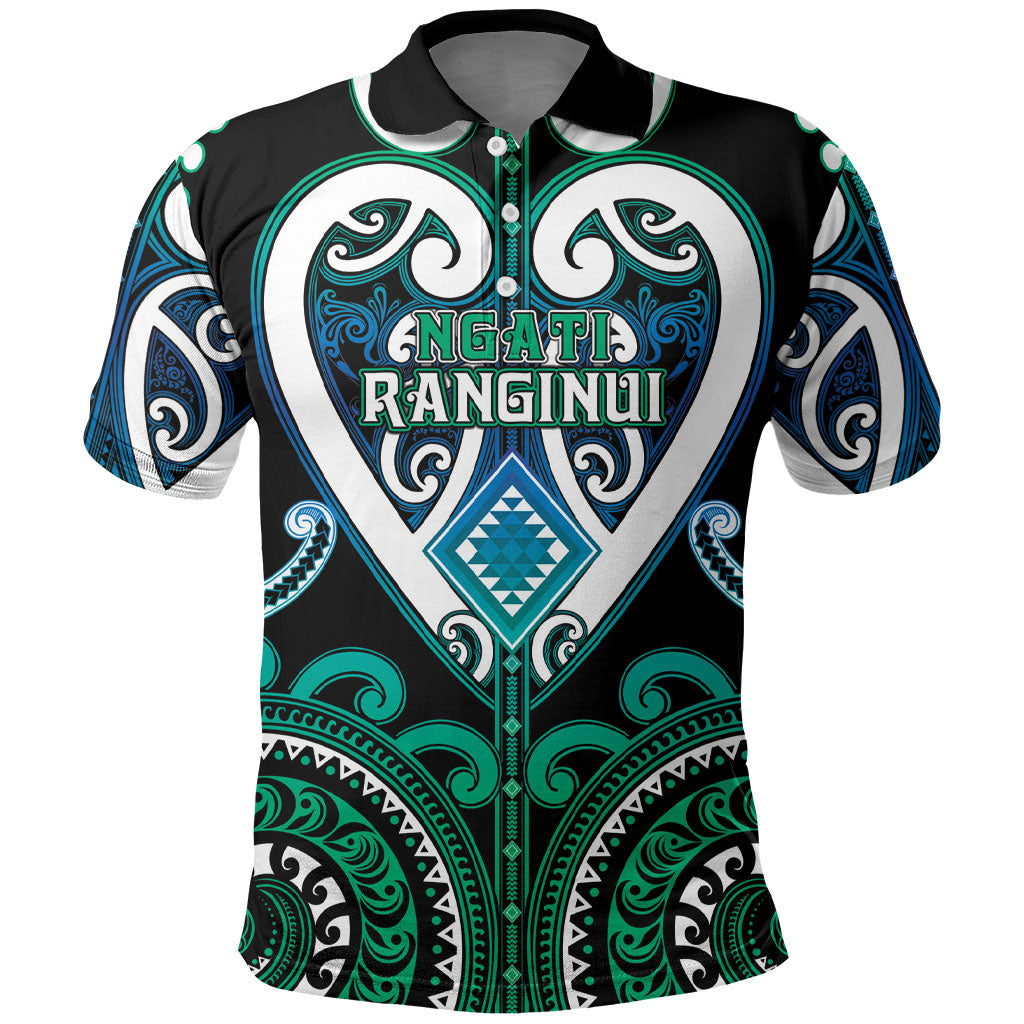 Custom Aotearoa Ngati Ranginui Polo Shirt Maori Tribal Pattern