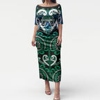 Custom Aotearoa Ngati Ranginui Puletasi Maori Tribal Pattern