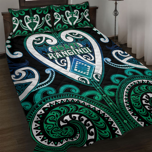 Aotearoa Ngati Ranginui Quilt Bed Set Maori Tribal Pattern