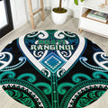 Aotearoa Ngati Ranginui Round Carpet Maori Tribal Pattern