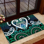 Aotearoa Ngati Ranginui Rubber Doormat Maori Tribal Pattern
