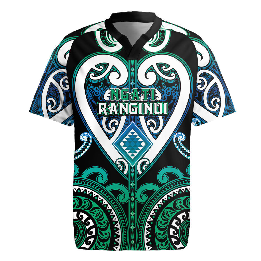 Custom Aotearoa Ngati Ranginui Rugby Jersey Maori Tribal Pattern