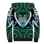 Custom Aotearoa Ngati Ranginui Sherpa Hoodie Maori Tribal Pattern