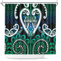 Aotearoa Ngati Ranginui Shower Curtain Maori Tribal Pattern