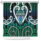 Aotearoa Ngati Ranginui Shower Curtain Maori Tribal Pattern