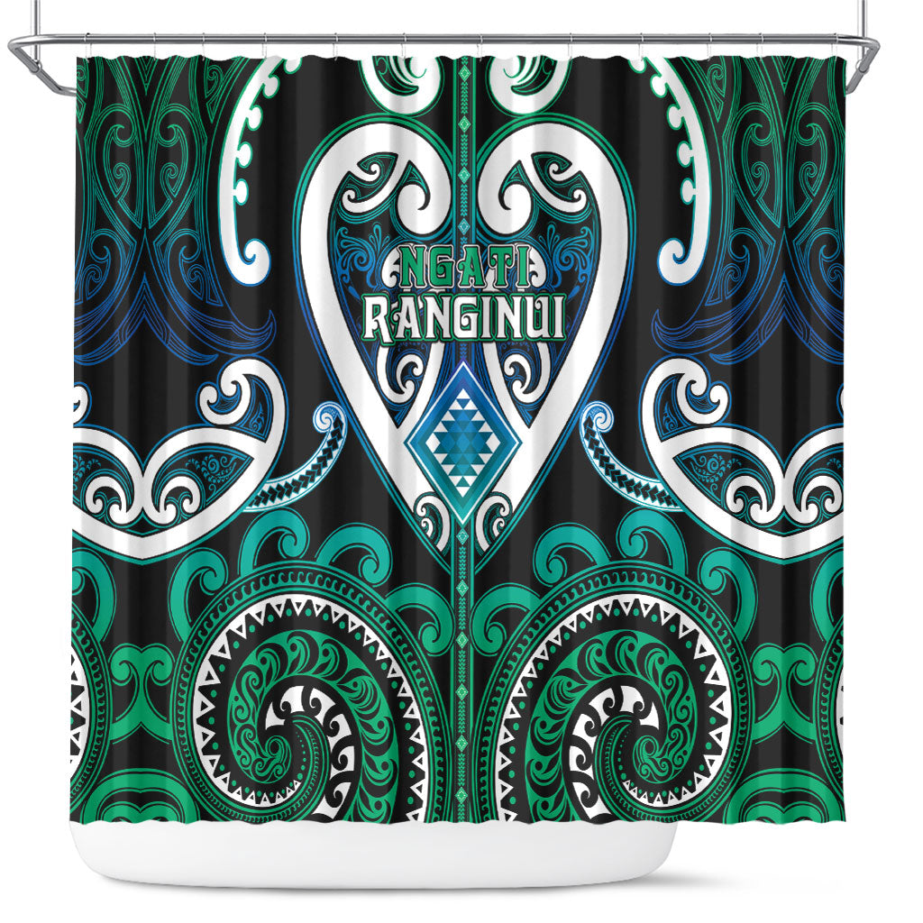 Aotearoa Ngati Ranginui Shower Curtain Maori Tribal Pattern