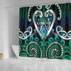Aotearoa Ngati Ranginui Shower Curtain Maori Tribal Pattern