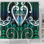 Aotearoa Ngati Ranginui Shower Curtain Maori Tribal Pattern