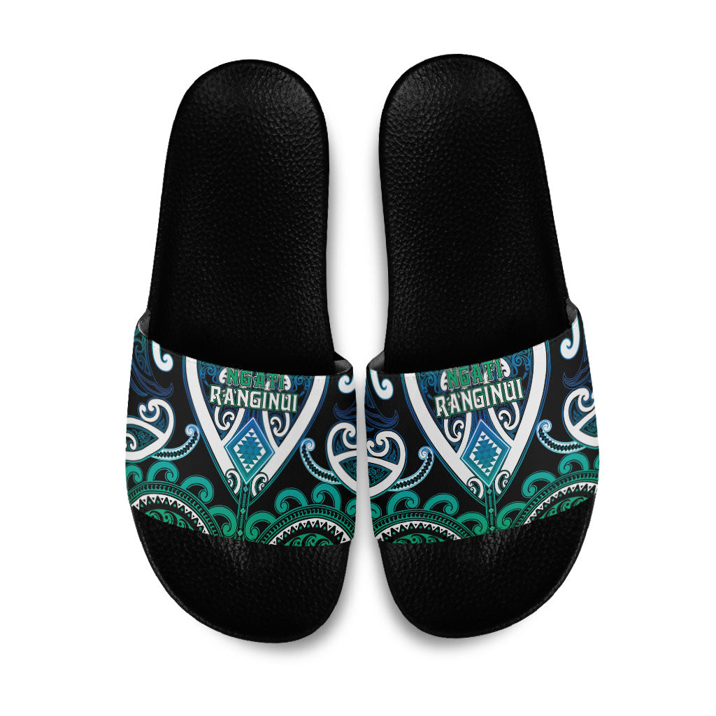 Aotearoa Ngati Ranginui Slide Sandals Maori Tribal Pattern
