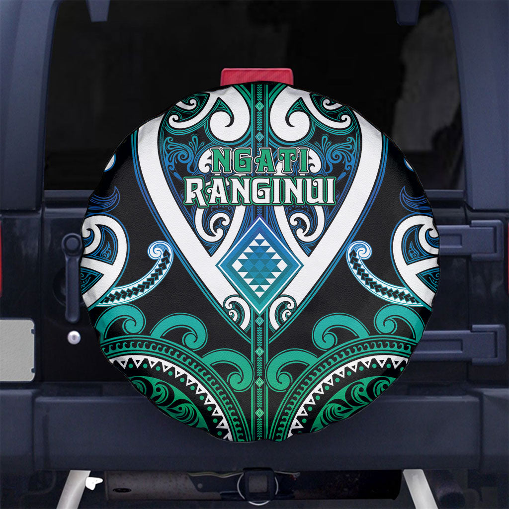 Aotearoa Ngati Ranginui Spare Tire Cover Maori Tribal Pattern