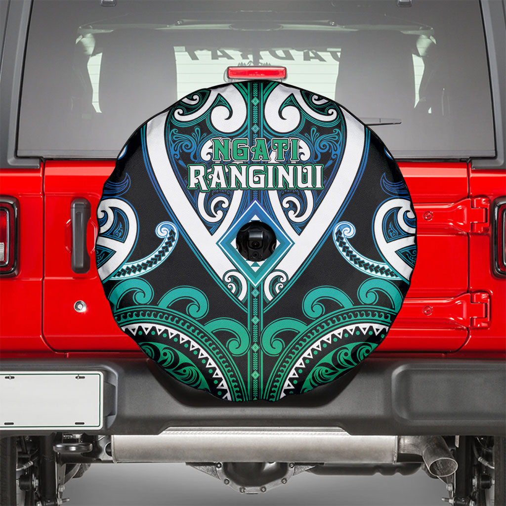 Aotearoa Ngati Ranginui Spare Tire Cover Maori Tribal Pattern