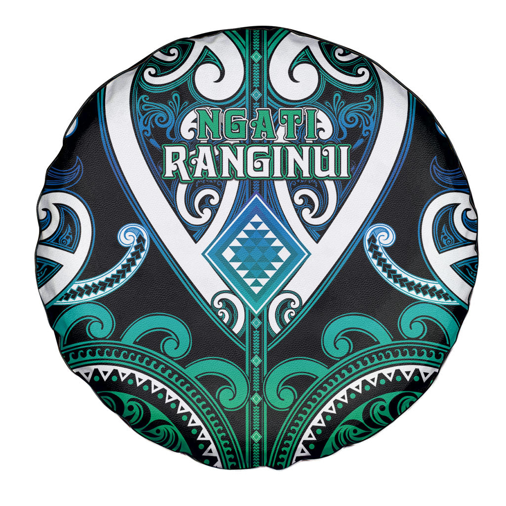 Aotearoa Ngati Ranginui Spare Tire Cover Maori Tribal Pattern