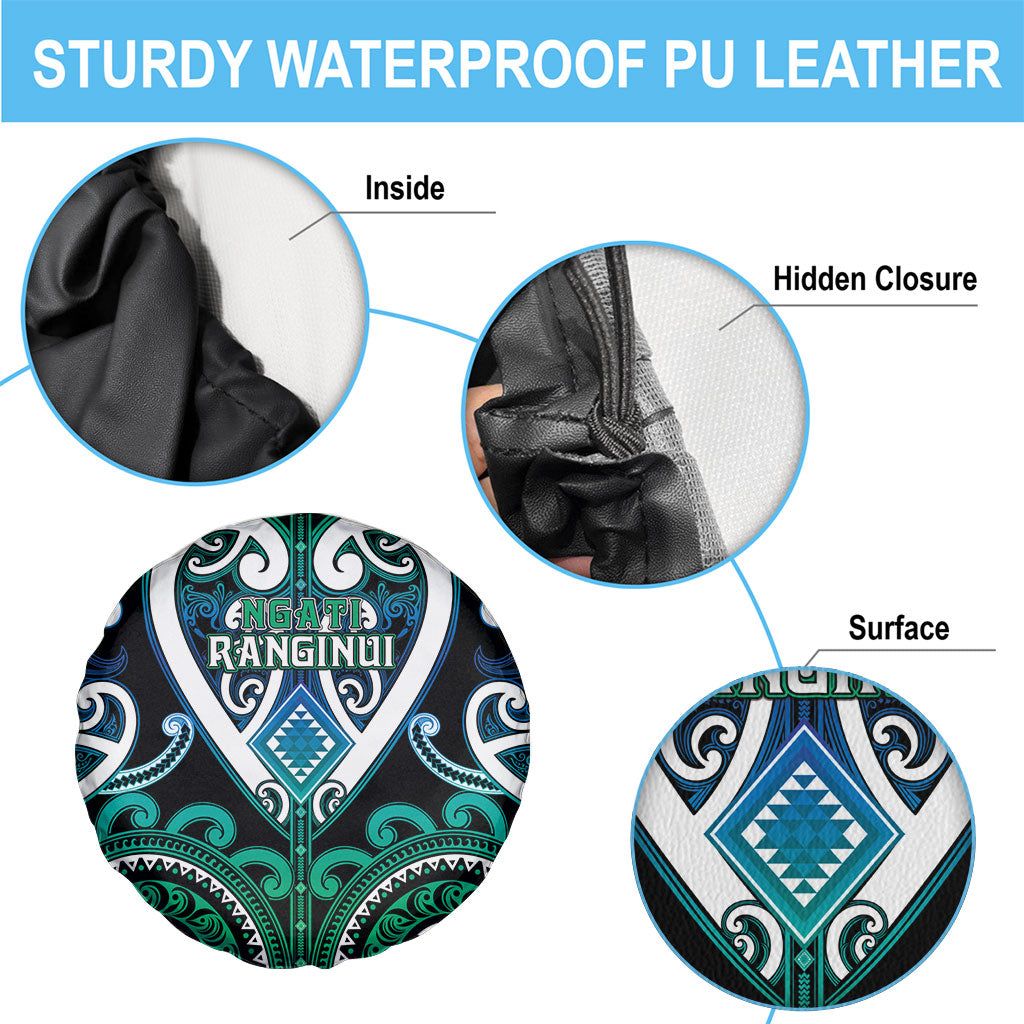 Aotearoa Ngati Ranginui Spare Tire Cover Maori Tribal Pattern