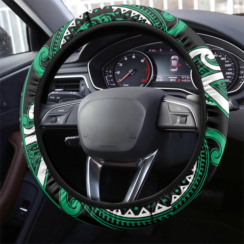 Aotearoa Ngati Ranginui Steering Wheel Cover Maori Tribal Pattern