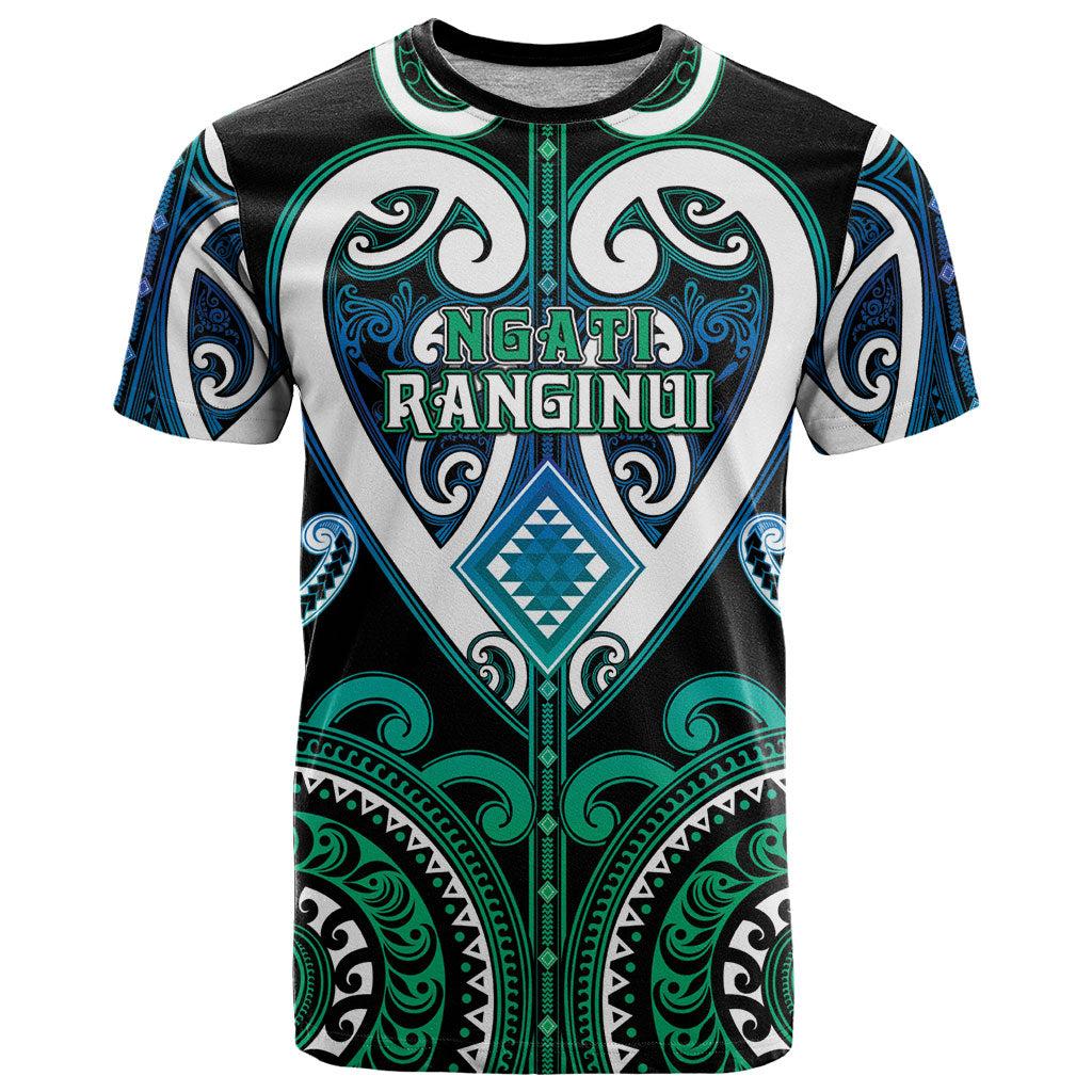 Custom Aotearoa Ngati Ranginui T Shirt Maori Tribal Pattern