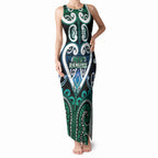 Custom Aotearoa Ngati Ranginui Tank Maxi Dress Maori Tribal Pattern