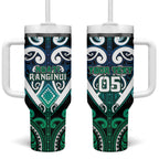 Custom Aotearoa Ngati Ranginui Tumbler With Handle Maori Tribal Pattern