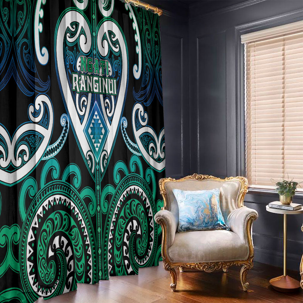 Aotearoa Ngati Ranginui Window Curtain Maori Tribal Pattern