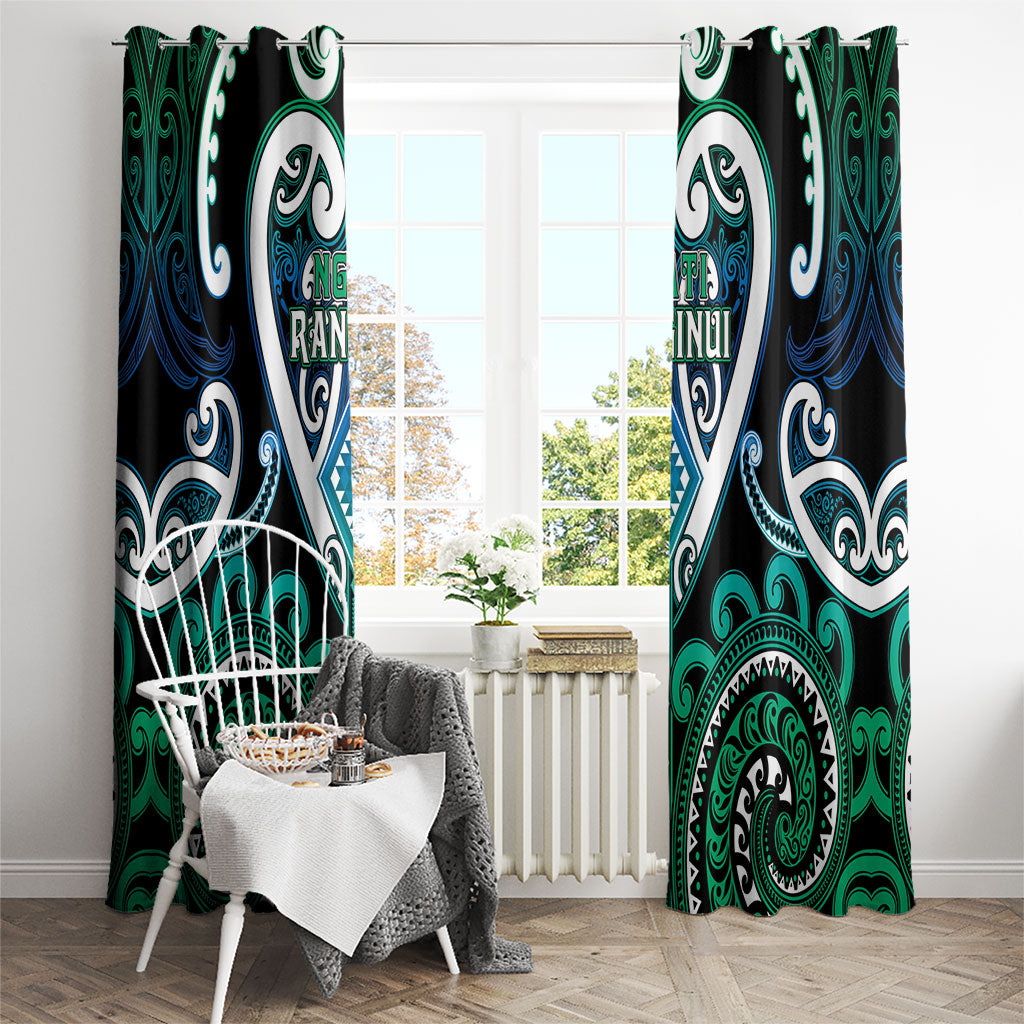 Aotearoa Ngati Ranginui Window Curtain Maori Tribal Pattern