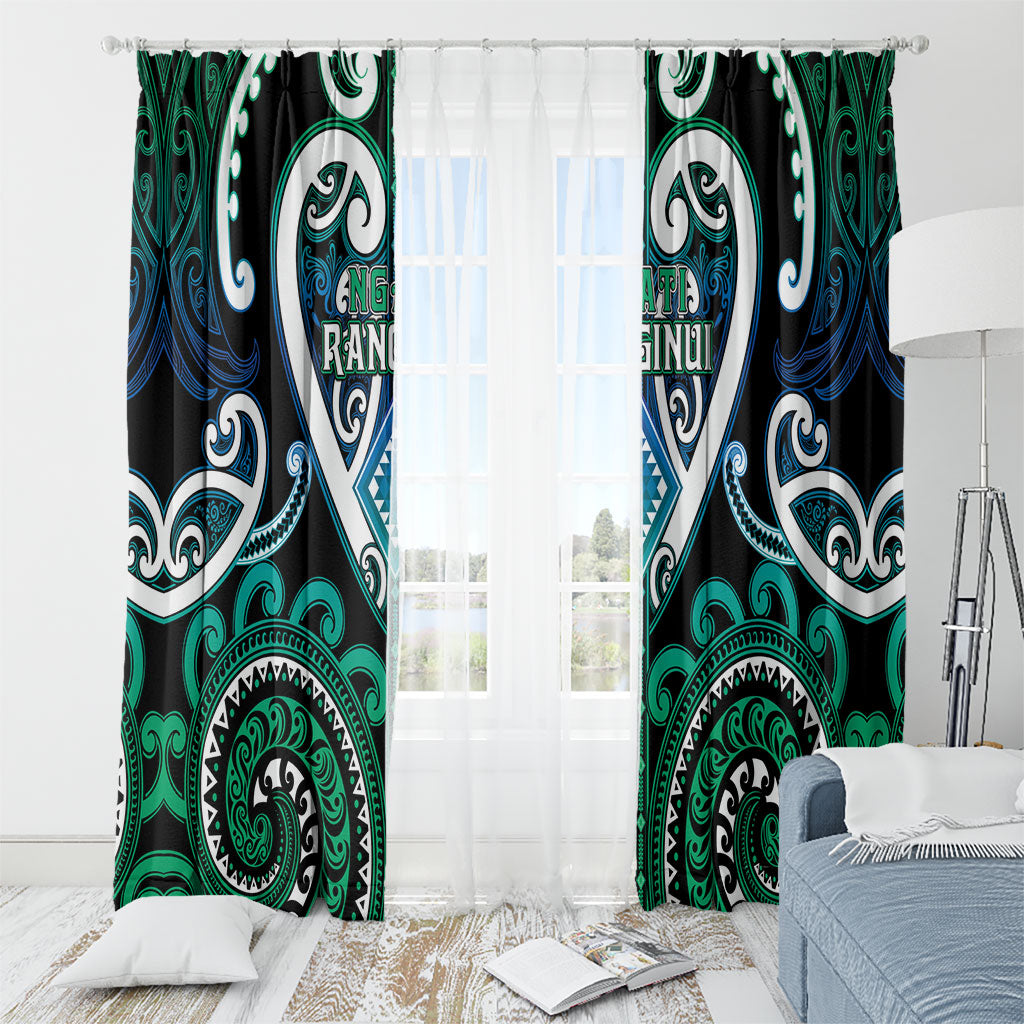 Aotearoa Ngati Ranginui Window Curtain Maori Tribal Pattern