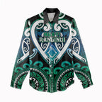 Custom Aotearoa Ngati Ranginui Women Casual Shirt Maori Tribal Pattern
