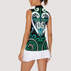 Custom Aotearoa Ngati Ranginui Women Sleeveless Polo Shirt Maori Tribal Pattern