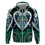 Custom Aotearoa Ngati Ranginui Zip Hoodie Maori Tribal Pattern