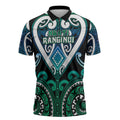 Custom Aotearoa Ngati Ranginui Zipper Polo Shirt Maori Tribal Pattern