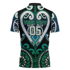 Custom Aotearoa Ngati Ranginui Zipper Polo Shirt Maori Tribal Pattern