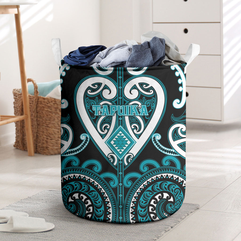Aotearoa Tapuika Laundry Basket Maori Tribal Pattern