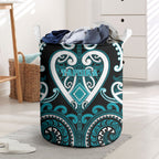Aotearoa Tapuika Laundry Basket Maori Tribal Pattern