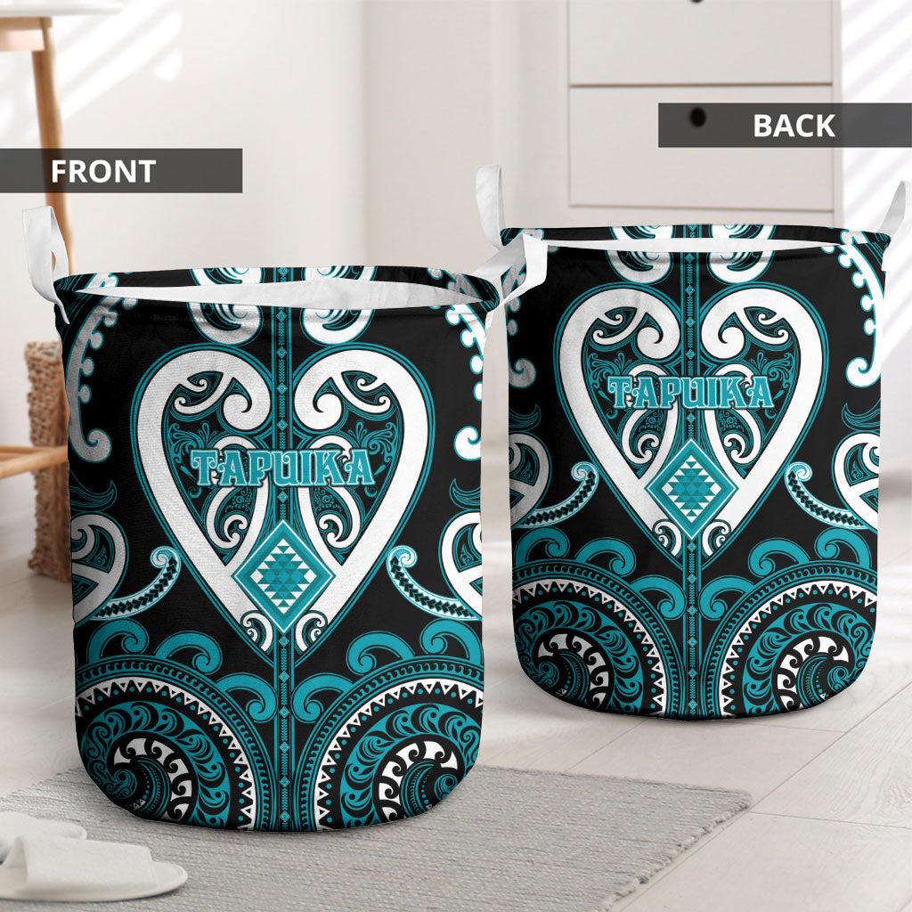 Aotearoa Tapuika Laundry Basket Maori Tribal Pattern